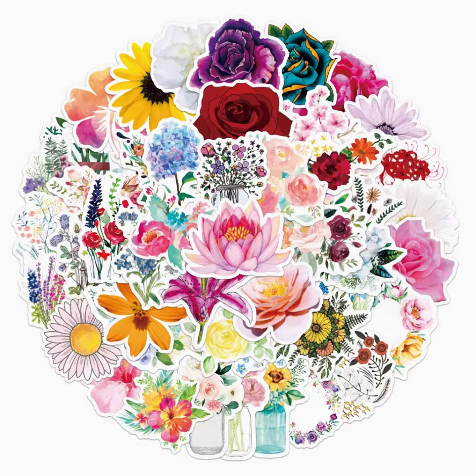Adorn Your World Flower Stickers