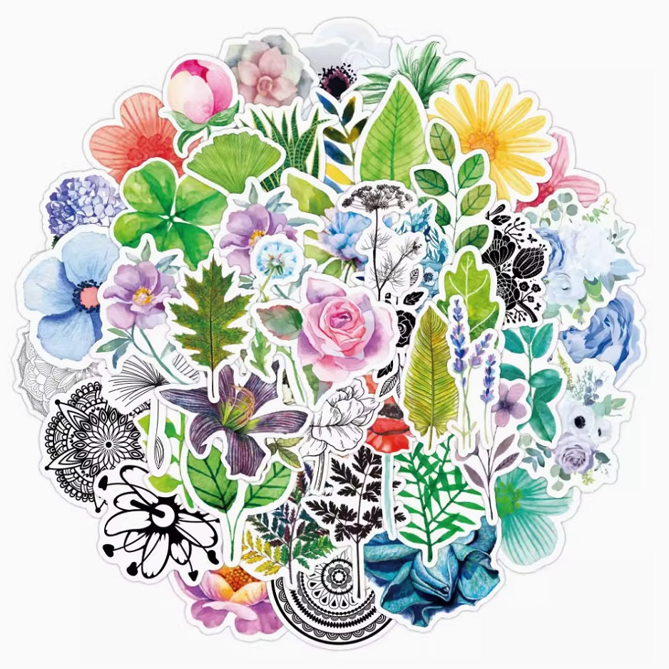Convey Your Thoughts with Flower Stickers