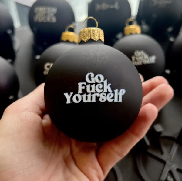 Funny Christmas Ornament Black Decorations