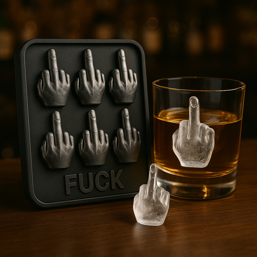 Silicone Middle Finger Ice Cube Mold Reusable