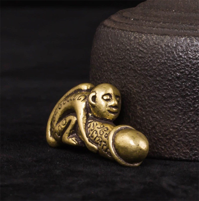 Brass Zodiac Monkey Keychain Pendant,Brass Male Penis Pendant Keychain Pendant