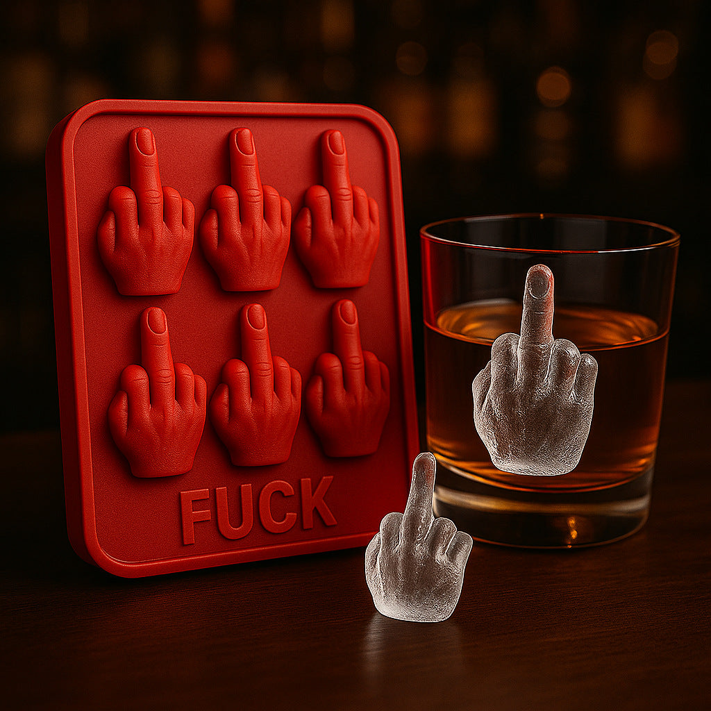 Silicone Middle Finger Ice Cube Mold Reusable