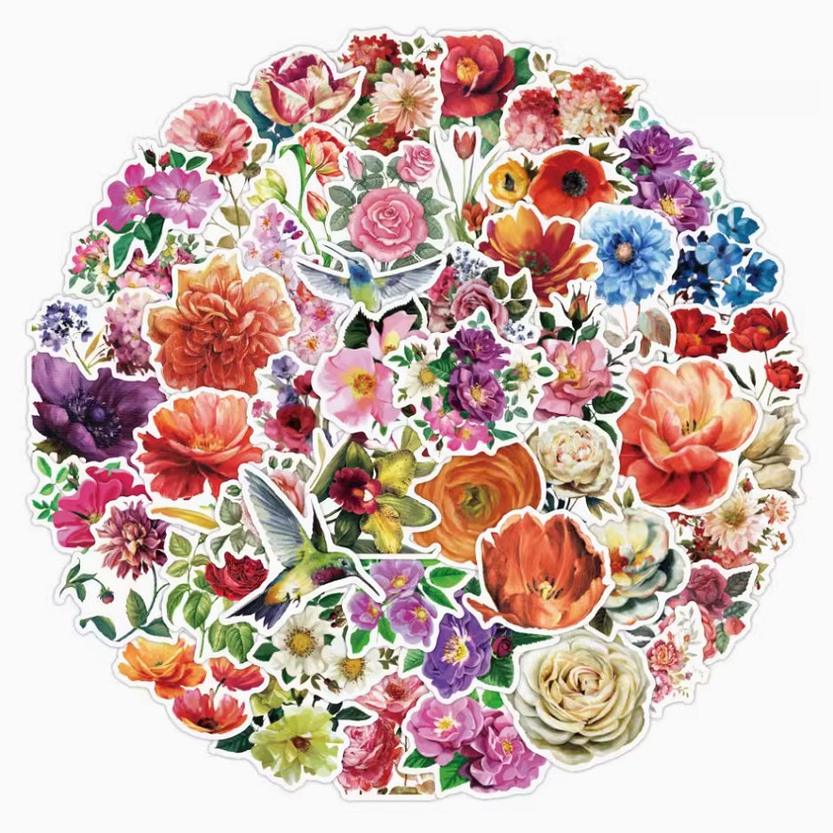 Adorn Your World Flower Stickers