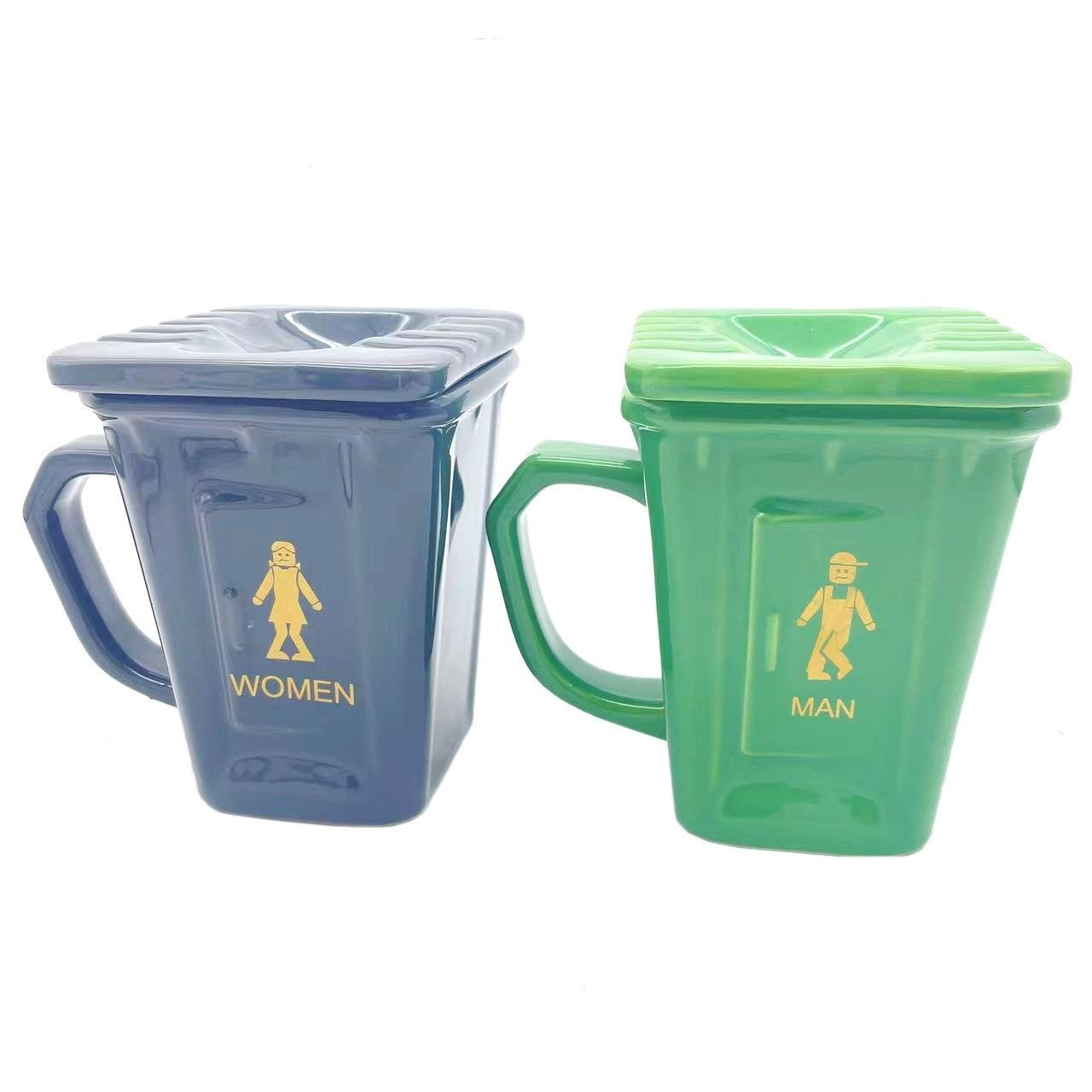 Creative Personality Squatting Toilet Ceramic Water Cup