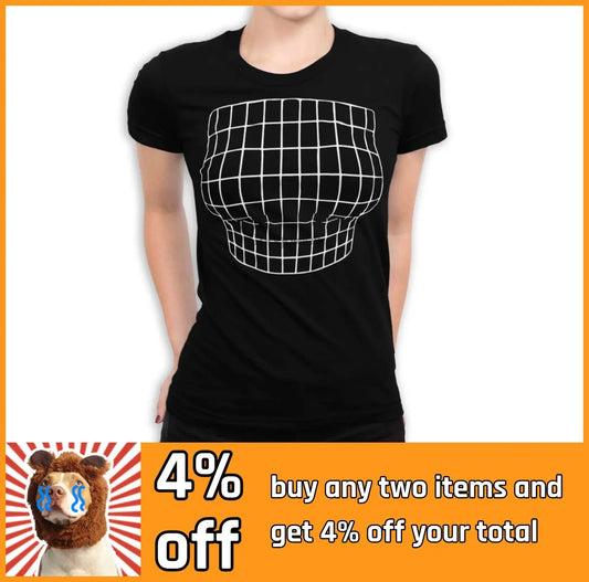 Optical Illusion Big Boobs Funny T-Shirt youcantbringitwithyou