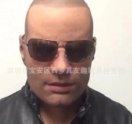 Halloween Granny Mask Latex Headgear Wig Mask