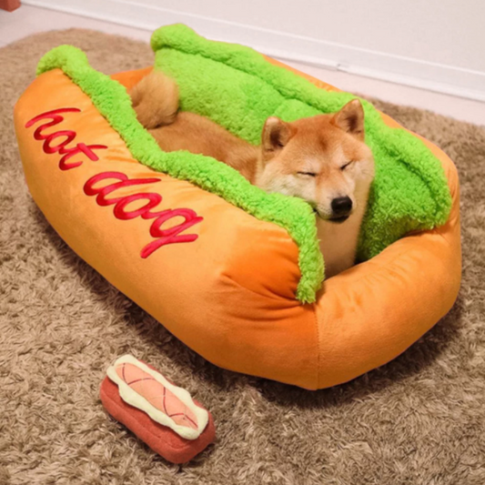 Hot Dog Design Pet Beds Removable Soft Mat Sofa youcantbringitwithyou